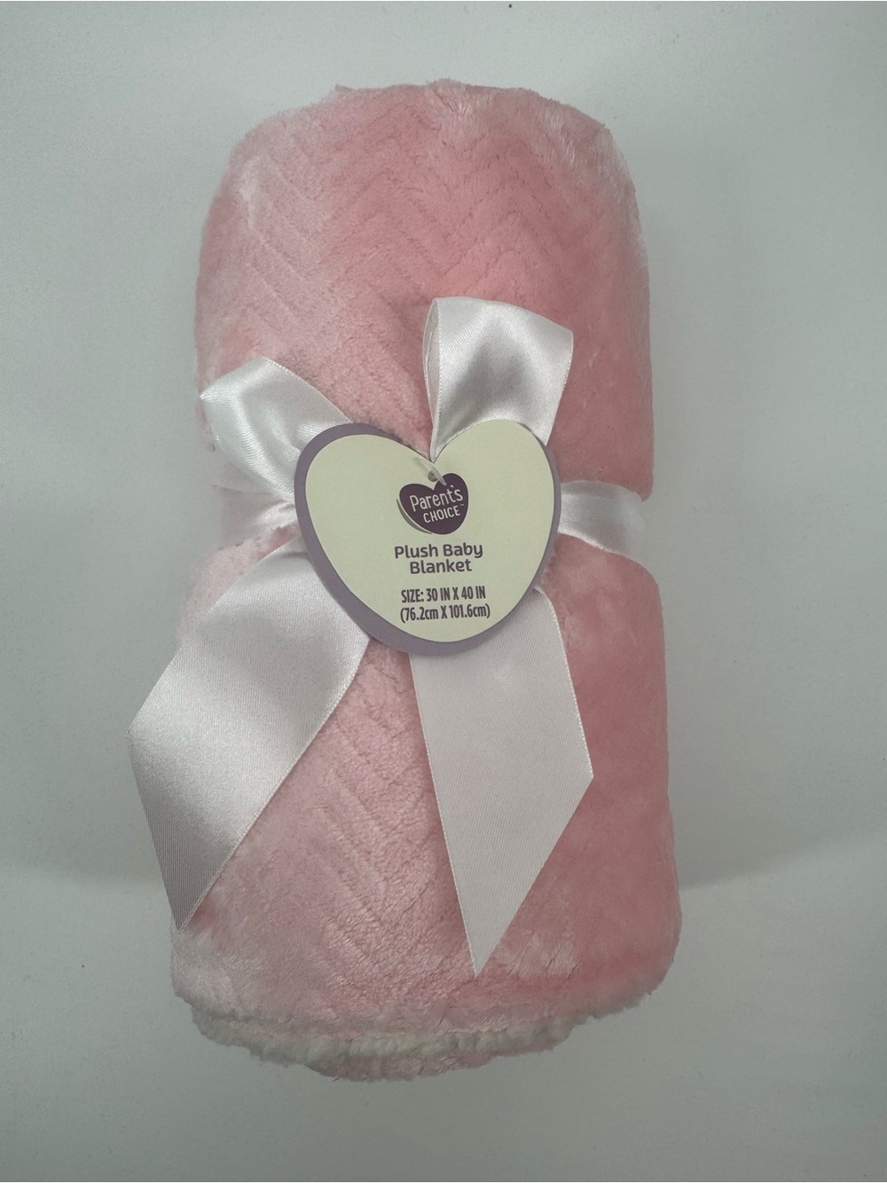 Parents' Choice Plush Baby Blanket - Pink